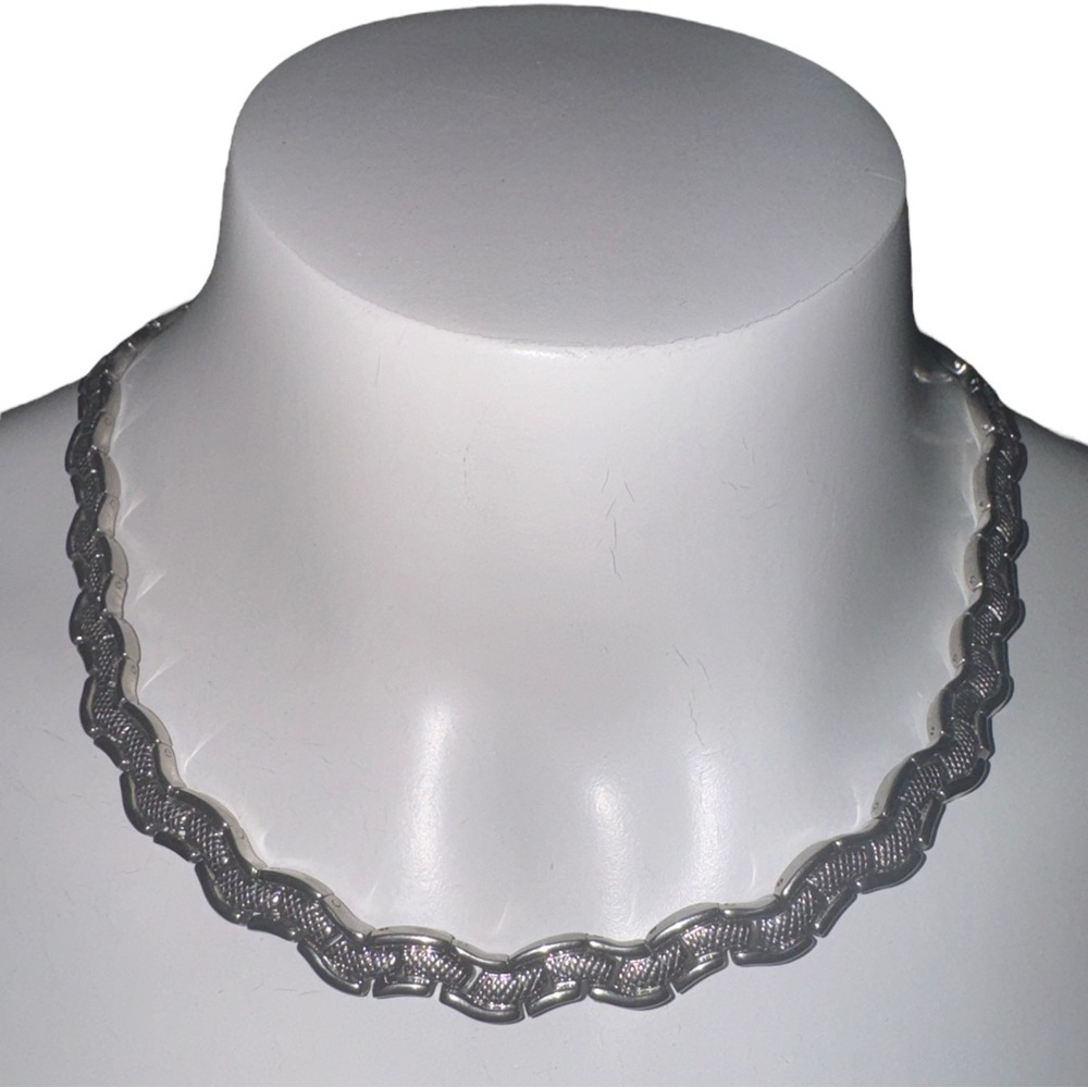 Minimalist Articulated Stainless Steel Choker Necklace